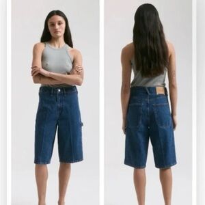 Dala starch short in flat blue